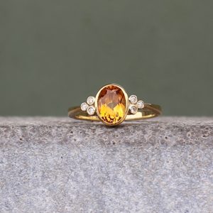 cetrine-gold-ring